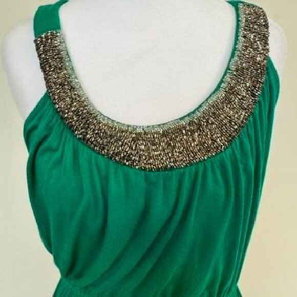 Apt. 9 Green Embellished Neck Dress – Size M - Picture 2 of 9